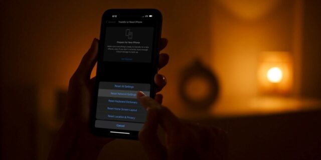 نحوه Reset تنظیمات شبکه در آیفون