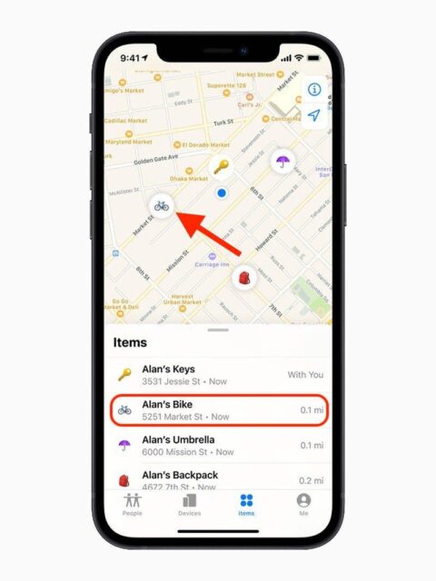 نحوه پیدا کردن AirTag در Find My آیفون