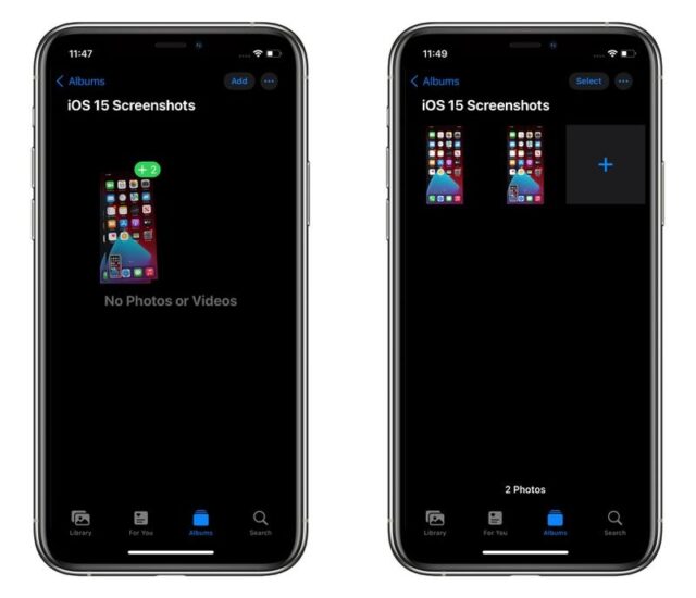 نحوه کشیدن و انداختن اسکرین شات در iOS 15