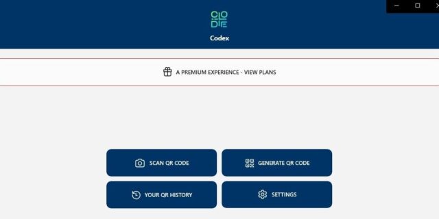 کد QR را در برنامه Codex اسکن کنید