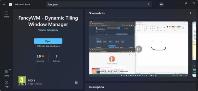 برنامه Fancy Wm در فروشگاه مایکروسافت