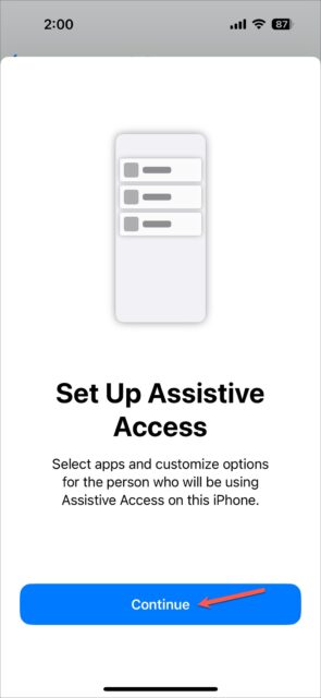 روش تنظیم Assistive Access در آیفون برای افراد مسن