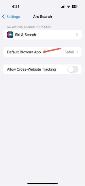 Default Browser App