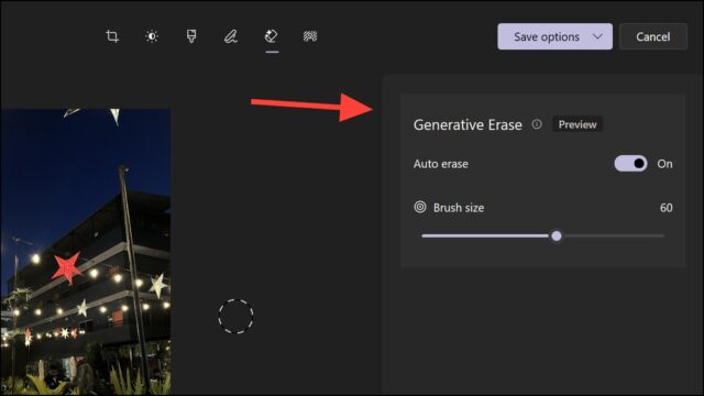 روش استفاده از AI Eraser در برنامه Photos ویندوز 11
