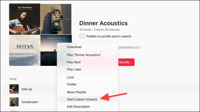 چگونگی تغییر کاور آهنگ در Apple Music در ویندوز 11