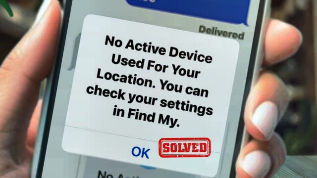 نحوه رفع ارور No Active Device Used For Your Location در آیفون