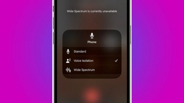 Voice isolation iphone