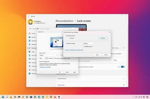 Custom Screen Saver Windows 11