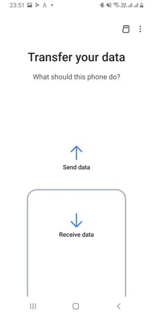 رابط کاربری Smart Switch در گوشی سامسونگ