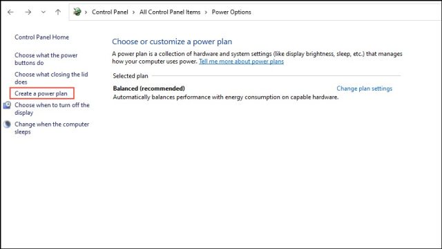ساختن Power Plan