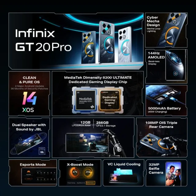 اینفینیکس GT 20 Pro