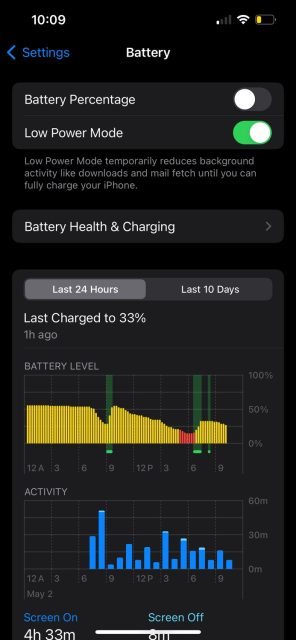 روشن کردن Low Power Mode