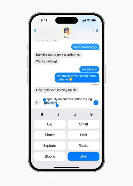 پیام های iOS 18