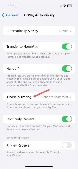نحوه جلوگیری از Mirror مک در آیفون