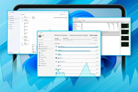 Monitor Data usage windows 11