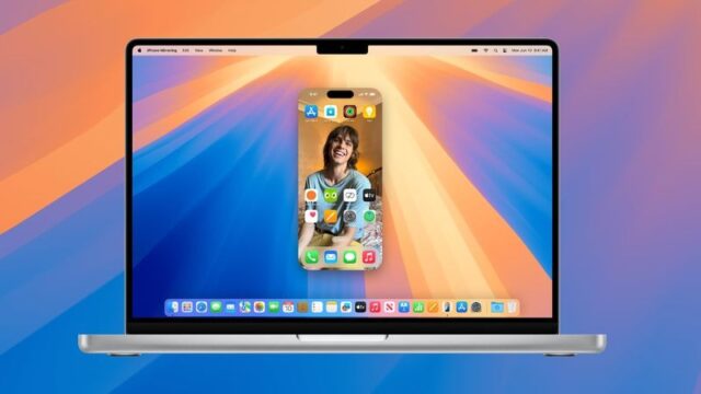 آینه کاری آیفون macos sequoia