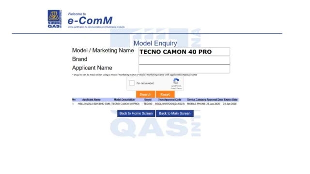 تکنو Camon 40 Pro 4G
