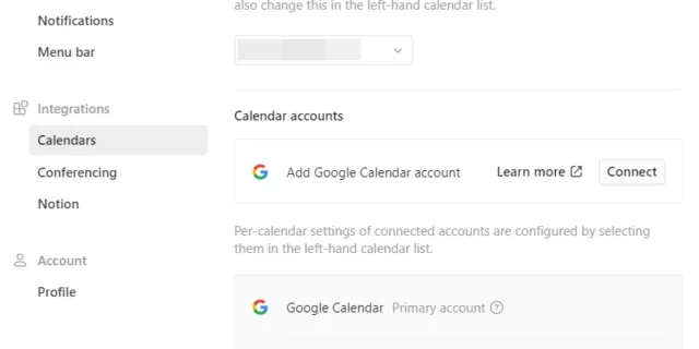 Notion Calendar