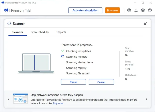 نسخه پریمیوم Malwarebytes می‌تواند امنیت آنلاین شما را به طور قابل توجهی افزایش دهد