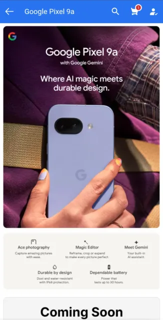 گوشی Pixel 9A