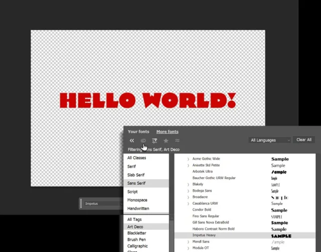 فونت‌های Adobe را فعال کنید. اگر اشتراک Creative Cloud دارید، می‌توانید فونت‌های اضافی را مستقیماً از طریق مرورگر فونت فعال کنید.