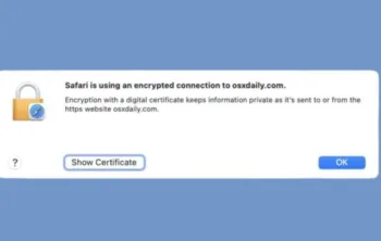 چگونه اطلاعات گواهی SSL را در مرورگر Safari در مک دریافت کنیم