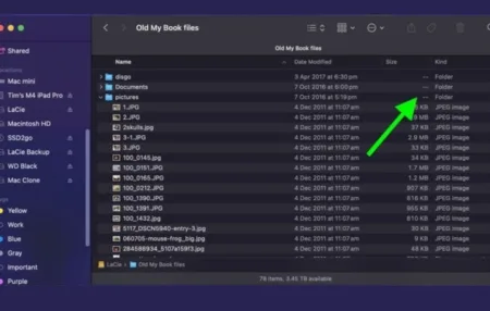 نمایش اندازه‌ پوشه‌های مخفی در Finder مک با این ترفندها
