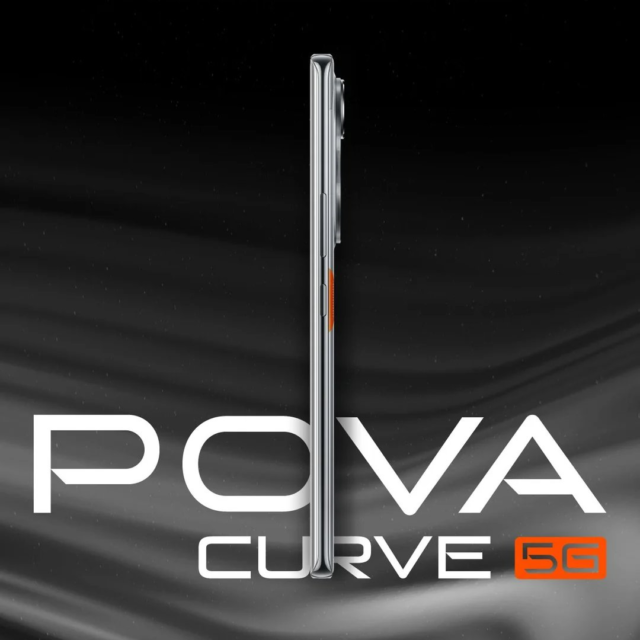تصویر تیزری از گوشی تکنو Pova Curve 5G منتشر شد