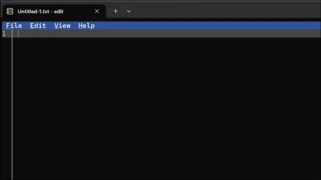 ترمینال ویندوز، خط فرمان (Command Prompt) یا پاورشل (PowerShell) را باز کنید. سپس عبارت edit را تایپ کرده و کلید Enter را فشار دهید تا ویرایشگر اجرا شود