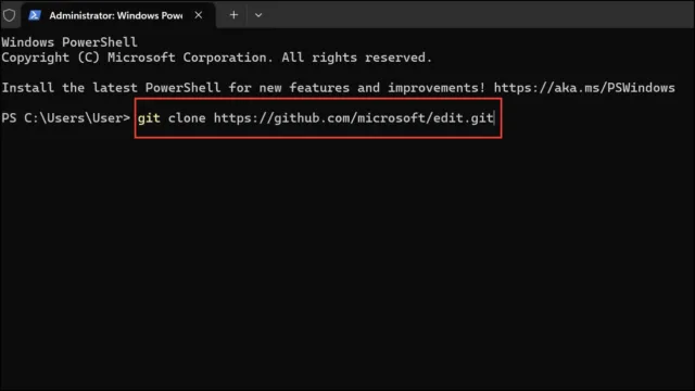 git clone https://github.com/microsoft/edit.git