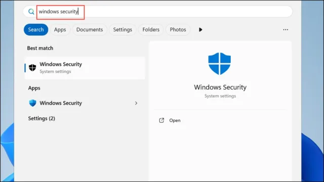 Windows Security 