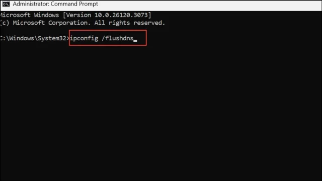 ipconfig /flushdns