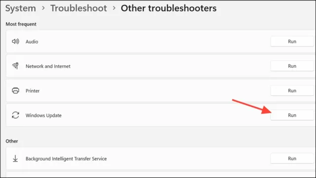Run یا Run the troubleshooter