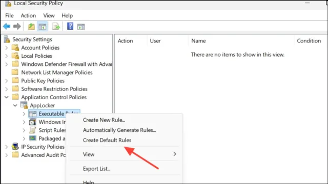 Create Default Rules