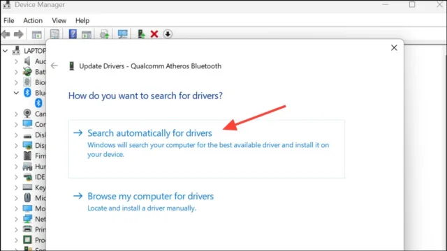 Search automatically for drivers