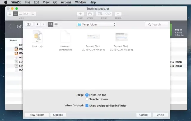 WinZip برای مک