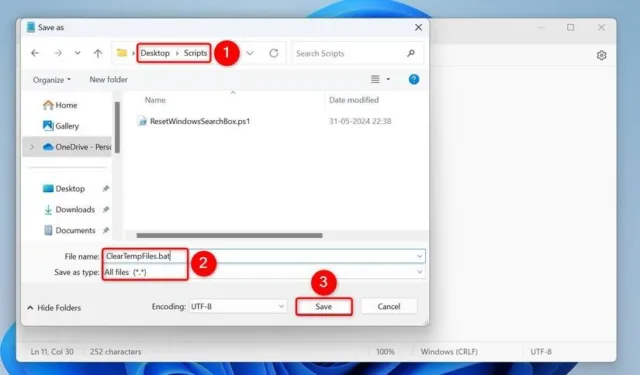 نوشتن اسکریپت