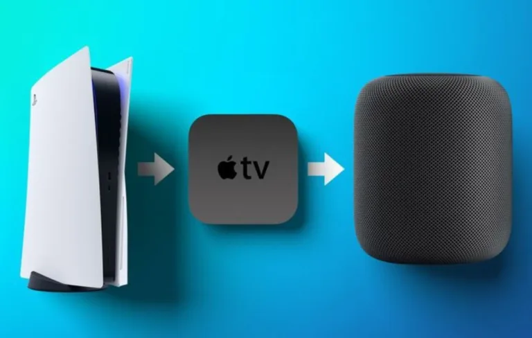پخش صدای کنسول بازی یا گیرنده کابلی از طریق هوم‌پاد با Apple TV 4K