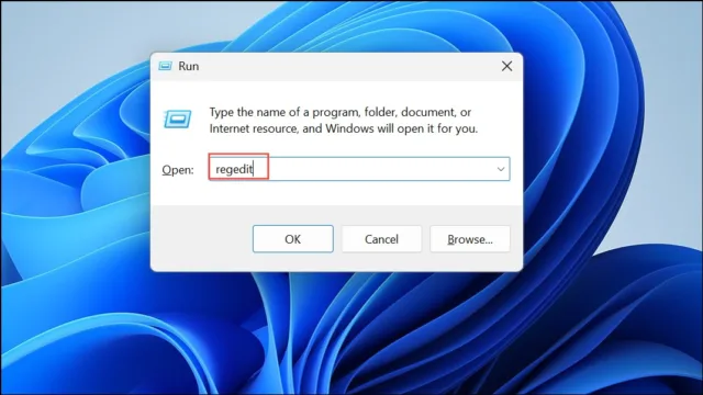 regedit 