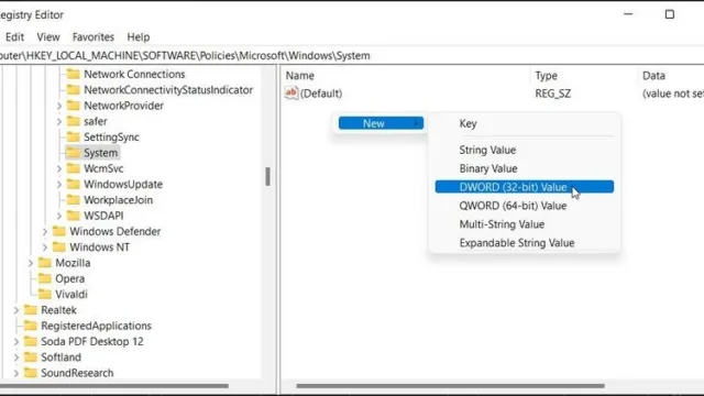 ویرایش Registry Editor