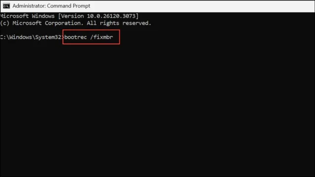 bootrec /fixmbr
