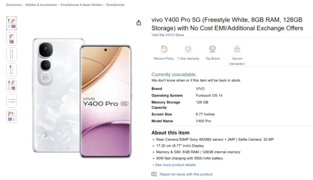 ویوو Y400 Pro