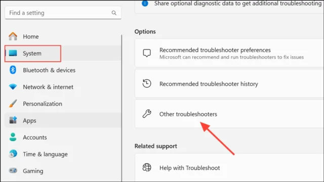 Other troubleshooters 